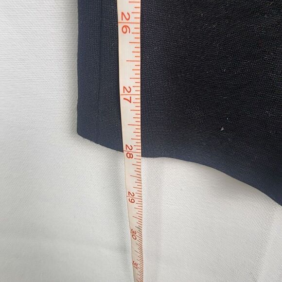 Diane Von Furstenberg Black Front Seam Size Zip Skinny Ankle Pants Size 10 Work - Picture 4 of 6